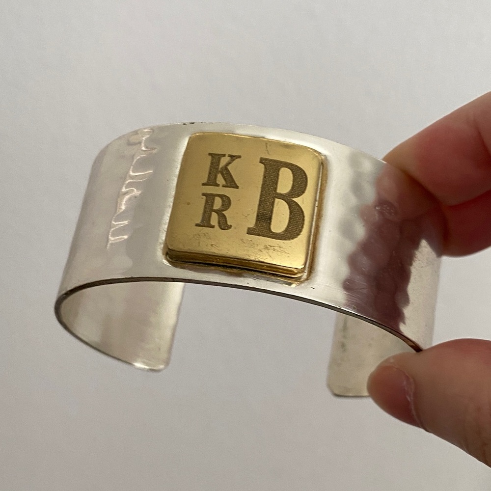 Rustic Cuff Silver Bracelet